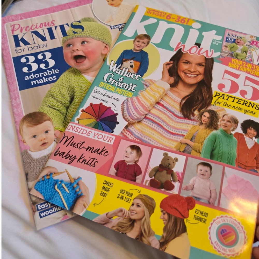 Knit Now Magazine Issue 163 Wallace Gromit Precious Knits Baby Patterns Bundle